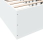 vidaXL Estructura de cama madera de ingeniería blanca 100x200 cm vidaXL Estructura de cama madera de ingeniería blanca 100x200 cm