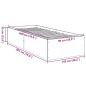 vidaXL Estructura de cama madera de ingeniería blanca 100x200 cm vidaXL Estructura de cama madera de ingeniería blanca 100x200 cm