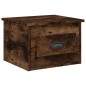 vidaXL Mesita de noche de pared 2 uds color roble ahumado 41,5x36x28cm vidaXL Mesita de noche de pared 2 uds color roble ahumado 41,5x36x28cm