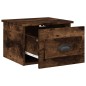 vidaXL Mesita de noche de pared 2 uds color roble ahumado 41,5x36x28cm vidaXL Mesita de noche de pared 2 uds color roble ahumado 41,5x36x28cm