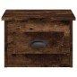 vidaXL Mesita de noche de pared 2 uds color roble ahumado 41,5x36x28cm vidaXL Mesita de noche de pared 2 uds color roble ahumado 41,5x36x28cm