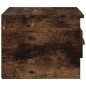 vidaXL Mesita de noche de pared 2 uds color roble ahumado 41,5x36x28cm vidaXL Mesita de noche de pared 2 uds color roble ahumado 41,5x36x28cm