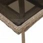 vidaXL Set comedor jardín 5 pzas cojines ratán sintético vidrio beige vidaXL Set comedor jardín 5 pzas cojines ratán sintético vidrio beige