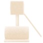 vidaXL Rascador para gatos con postes de sisal color crema 59 cm vidaXL Rascador para gatos con postes de sisal color crema 59 cm