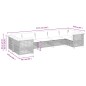 vidaXL Set de sofás de jardín 7 pzas con cojines ratán sintético negro vidaXL Set de sofás de jardín 7 pzas con cojines ratán sintético negro