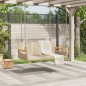 vidaXL Banco columpio de ratán sintético beige 109x62x40 cm vidaXL Banco columpio de ratán sintético beige 109x62x40 cm