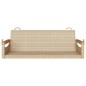 vidaXL Banco columpio de ratán sintético beige 109x62x40 cm vidaXL Banco columpio de ratán sintético beige 109x62x40 cm