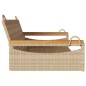 vidaXL Banco columpio de ratán sintético beige 109x62x40 cm vidaXL Banco columpio de ratán sintético beige 109x62x40 cm