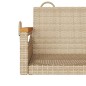 vidaXL Banco columpio de ratán sintético beige 109x62x40 cm vidaXL Banco columpio de ratán sintético beige 109x62x40 cm