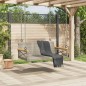 vidaXL Banco columpio de ratán sintético gris 109x62x40 cm vidaXL Banco columpio de ratán sintético gris 109x62x40 cm