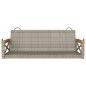 vidaXL Banco columpio de ratán sintético gris 109x62x40 cm vidaXL Banco columpio de ratán sintético gris 109x62x40 cm