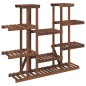 vidaXL Soporte para flores madera maciza de abeto 110x25x110,5 cm vidaXL Soporte para flores madera maciza de abeto 110x25x110,5 cm