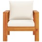 vidaXL Sillón de jardín con cojines madera maciza de acacia vidaXL Sillón de jardín con cojines madera maciza de acacia