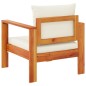 vidaXL Sillón de jardín con cojines madera maciza de acacia vidaXL Sillón de jardín con cojines madera maciza de acacia
