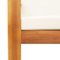 vidaXL Sillón de jardín con cojines madera maciza de acacia vidaXL Sillón de jardín con cojines madera maciza de acacia
