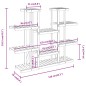 vidaXL Soporte para flores madera maciza de abeto 110x25x110,5 cm vidaXL Soporte para flores madera maciza de abeto 110x25x110,5 cm