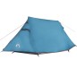 vidaXL Tienda de campaña túnel para 3 personas impermeable azul