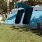 vidaXL Tienda de campaña familiar túnel 8 personas impermeable azul