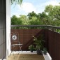 vidaXL Toldo para balcón ratán sintético marrón y negro 400x100 cm vidaXL Toldo para balcón ratán sintético marrón y negro 400x100 cm