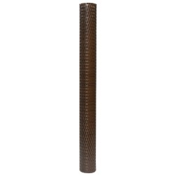 vidaXL Toldo para balcón ratán sintético marrón y negro 500x90 cm