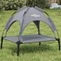 vidaXL Cama para perros con dosel antracita tela oxford y acero vidaXL Cama para perros con dosel antracita tela oxford y acero