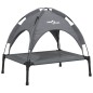 vidaXL Cama para perros con dosel antracita tela oxford y acero vidaXL Cama para perros con dosel antracita tela oxford y acero