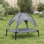 vidaXL Cama para perros con dosel antracita tela oxford y acero vidaXL Cama para perros con dosel antracita tela oxford y acero