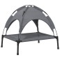 vidaXL Cama para perros con dosel antracita tela oxford y acero vidaXL Cama para perros con dosel antracita tela oxford y acero
