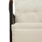 vidaXL Sillón reclinable de jardín con cojines ratán sintético negro vidaXL Sillón reclinable de jardín con cojines ratán sintético negro