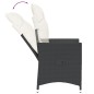 vidaXL Sillones reclinable jardín cojines 2 uds ratán sintético negro vidaXL Sillones reclinable jardín cojines 2 uds ratán sintético negro