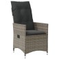 vidaXL Sillones reclinable jardín y cojines 2 uds ratán sintético gris vidaXL Sillones reclinable jardín y cojines 2 uds ratán sintético gris