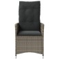 vidaXL Sillones reclinable jardín y cojines 2 uds ratán sintético gris vidaXL Sillones reclinable jardín y cojines 2 uds ratán sintético gris