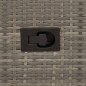 vidaXL Sillones reclinable jardín y cojines 2 uds ratán sintético gris vidaXL Sillones reclinable jardín y cojines 2 uds ratán sintético gris