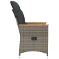 vidaXL Sillones reclinable jardín y cojines 2 uds ratán sintético gris vidaXL Sillones reclinable jardín y cojines 2 uds ratán sintético gris