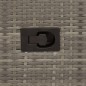 vidaXL Sillones reclinable jardín y cojines 2 uds ratán sintético gris vidaXL Sillones reclinable jardín y cojines 2 uds ratán sintético gris