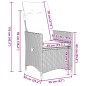vidaXL Sillones reclinable jardín y cojines 2 uds ratán sintético gris vidaXL Sillones reclinable jardín y cojines 2 uds ratán sintético gris
