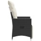 vidaXL Sillones reclinable jardín cojines 2 uds ratán sintético negro vidaXL Sillones reclinable jardín cojines 2 uds ratán sintético negro
