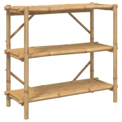 vidaXL Estante de 3 niveles bambú 100x40x90 cm