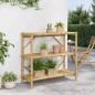 vidaXL Estante de 3 niveles bambú 100x40x90 cm
