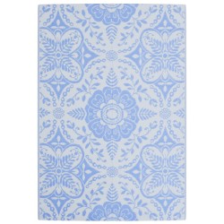 vidaXL Alfombra de exterior PP azul bebé 140x200 cm