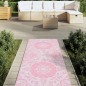 vidaXL Alfombra de exterior PP rosa 80x250 cm vidaXL Alfombra de exterior PP rosa 80x250 cm