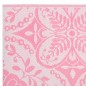 vidaXL Alfombra de exterior PP rosa 80x250 cm vidaXL Alfombra de exterior PP rosa 80x250 cm