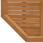vidaXL Tablero de mesa octogonal de madera maciza de teca 90x90x2,5 cm