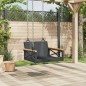vidaXL Banco columpio de ratán sintético negro 63x62x40 cm vidaXL Banco columpio de ratán sintético negro 63x62x40 cm
