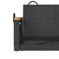 vidaXL Banco columpio de ratán sintético negro 63x62x40 cm vidaXL Banco columpio de ratán sintético negro 63x62x40 cm