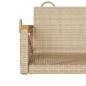 vidaXL Banco columpio de ratán sintético beige 63x62x40 cm vidaXL Banco columpio de ratán sintético beige 63x62x40 cm