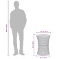 vidaXL Mesa de jardín en forma de tambor ratán sintético y madera gris vidaXL Mesa de jardín en forma de tambor ratán sintético y madera gris