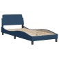 vidaXL Cama con colchón tela azul 80x200 cm vidaXL Cama con colchón tela azul 80x200 cm
