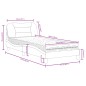 vidaXL Cama con colchón tela azul 80x200 cm vidaXL Cama con colchón tela azul 80x200 cm
