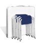vidaXL Mesa de camping plegable ajustable con 4 taburetes 120x60 cm vidaXL Mesa de camping plegable ajustable con 4 taburetes 120x60 cm